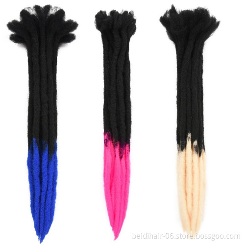 Short Dreadlock Crochet Locs Synthetic Dread Locks Braiding Hair Extensions